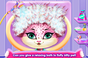 Fluffy Kitty Hair Salon Screenshot