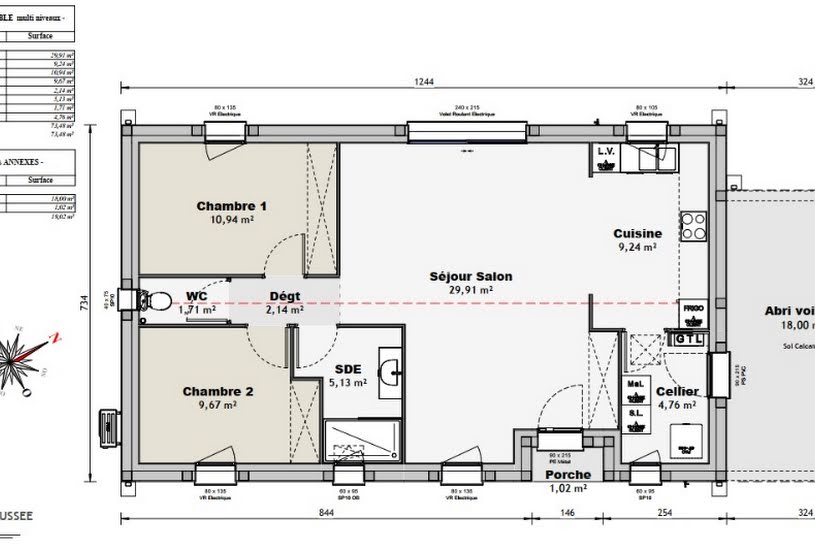  Vente Terrain + Maison - Terrain : 476m² - Maison : 70m² à Saint-Nazaire-sur-Charente (17780) 