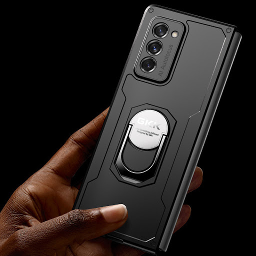 Title 4, All-inclusive magnetic phone case with stand. C...