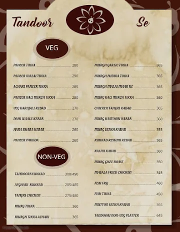 Singh Ka Swag menu 