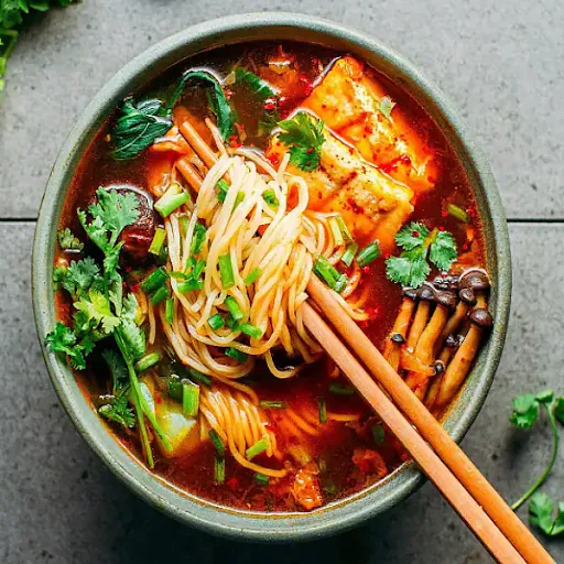 Veg Korean Ramen Noodle Soup