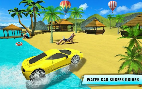 download Water Car Surfer Driving: Floating Car Racing Game di komputer