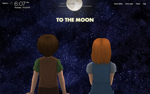 To the Moon quest game Wallpapers HD New Tab