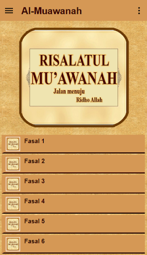 Risalatul Muawanah Terjemah