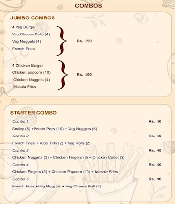 Burger Wala menu 