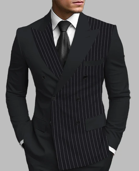 Title 2, New Mens Printed Posterior Median Split Suit J...