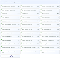 Cheesecakes By CakeZone menu 1