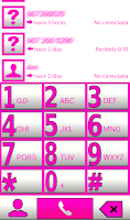 THEME BIG PINK WH FOR EXDIALER Screenshot