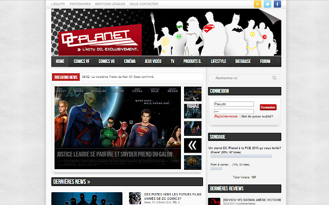 DCPlanet.fr chrome extension