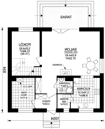 Cynia 1 - Rzut parteru