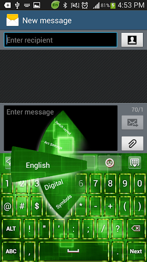 免費下載個人化APP|ネオングリーンGOキーボードのHDテーマ app開箱文|APP開箱王