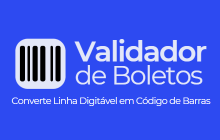 Validador Boleto e Conversor Linha Digitável small promo image