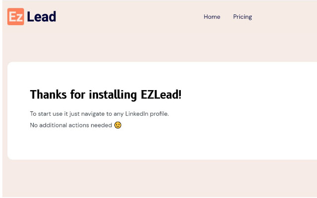 EZLead chrome extension