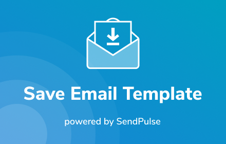 Save Email Template powered by SendPulse Preview image 0