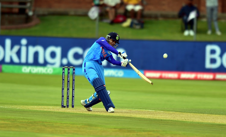 India’s Smriti Mandhana hits out in the Women’s T20 World Cup fixture against Ireland at St George’s Park on Monday