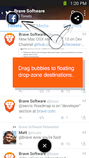 Brave Browser - Link Bubble Screenshot