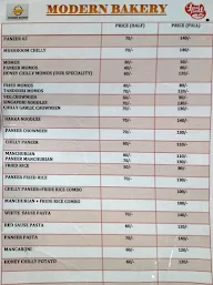 Modern Bakery menu 1