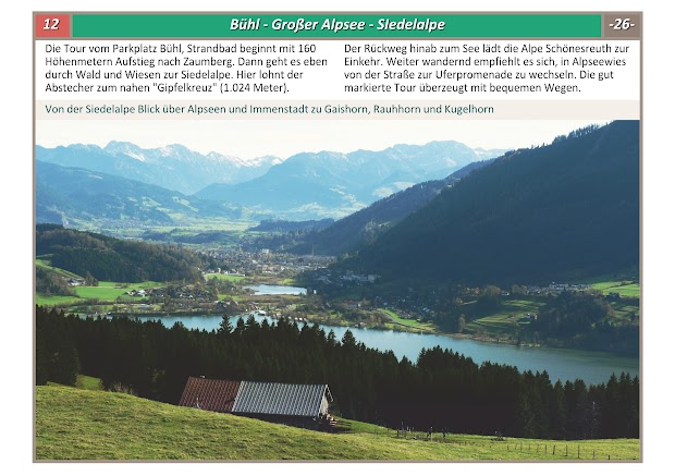 Touren Allgäu Nagelfluhkette Immenstadt Bühl Siedelalpe Großer Alpsee