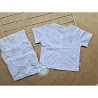 (3 - 11Kg) Áo Sơ Sinh Cotton Trắng Thêu Hình Tay Ngắn/ Tay Dài Cho Bé - Miatop