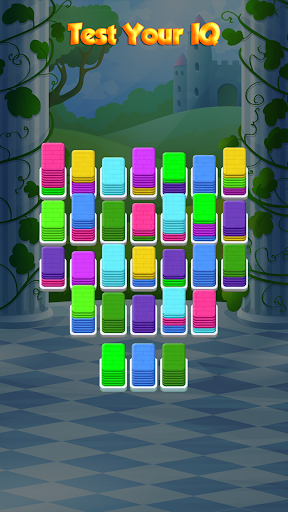 Screenshot Color Card Shuffle Sort Puzzle