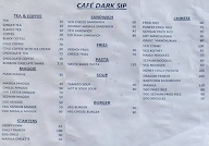 Cafe Dark Sip menu 1