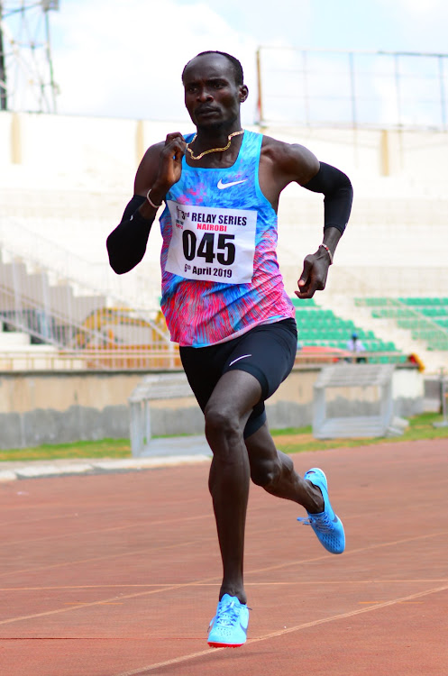 Ferguson Rotich during a previous race