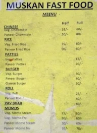 Muskaan Fast Food menu 1