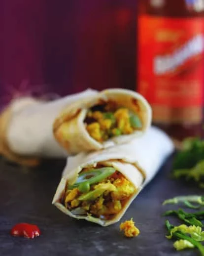 Paneer Bhurji Roll