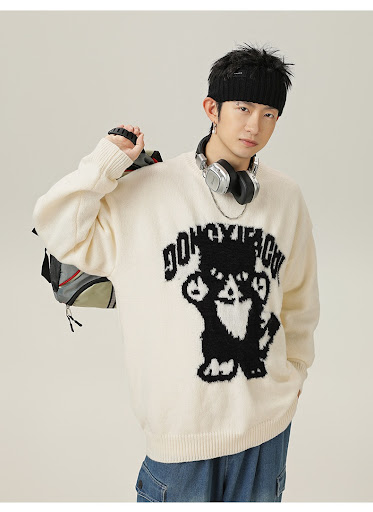 Title 13, Cartoon Hand-painted Artificial Mink Round Neck...
