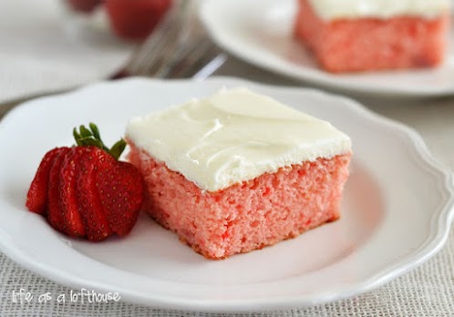 Click Here for Recipe: Strawberry Cake with Cream Cheese Frosting