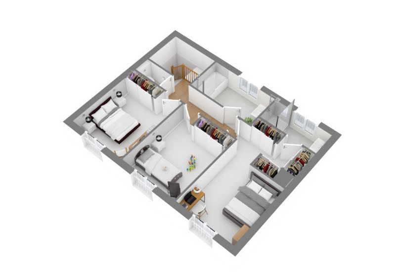  Vente Terrain + Maison - Terrain : 431m² - Maison : 115m² à Baziège (31450) 