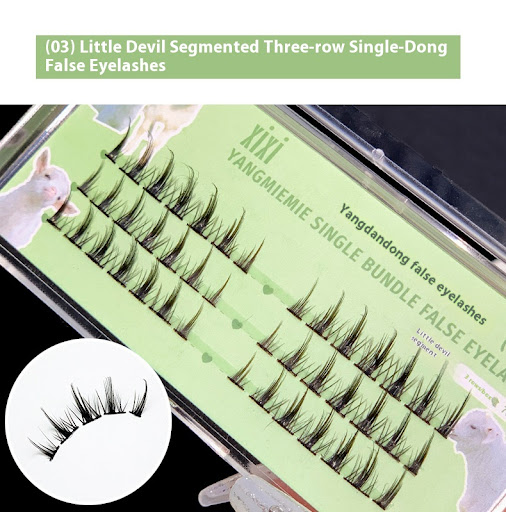 Title 29, Trilogy False Cat Ears Lower Eyelashes Segmente...