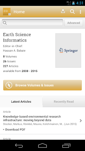 Earth Science Informatics