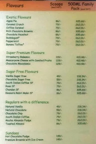 Pabrai's Fresh & Naturelle Icecreams menu 2