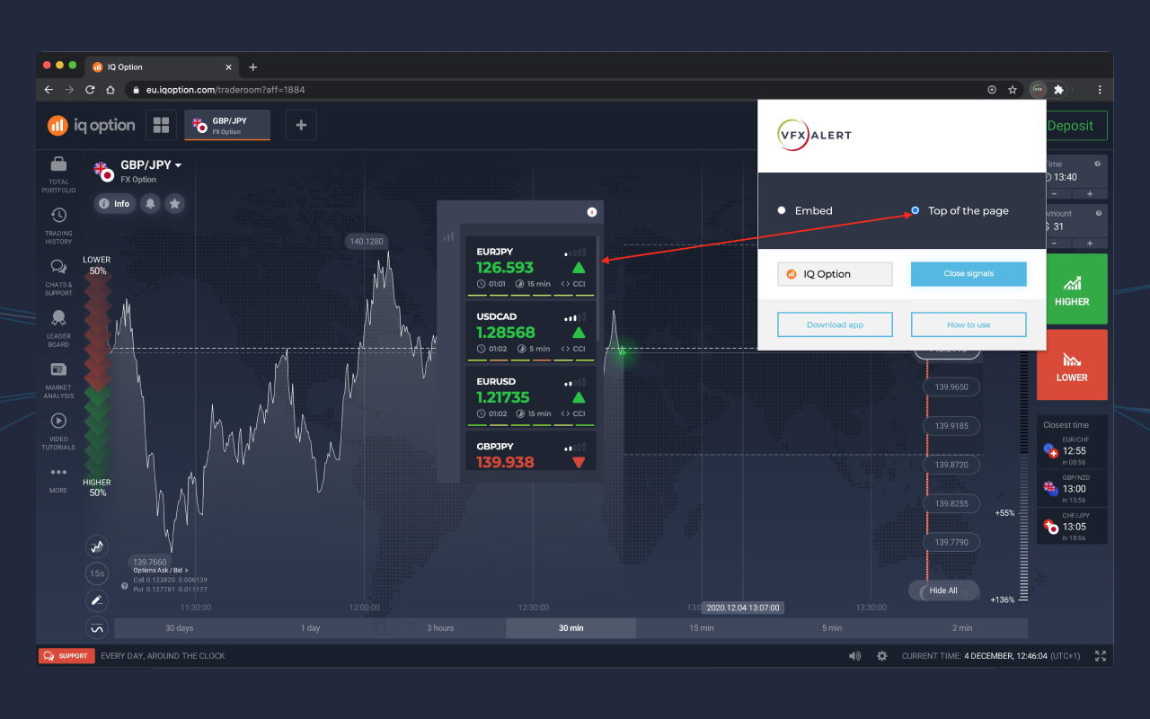 vfxAlert signals panel Preview image 4