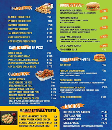 Cafe Te Amo menu 