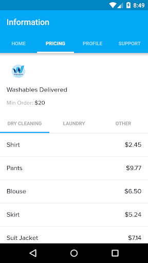 Washables Delivered