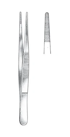 Pincett anatomisk rak ek 11cm