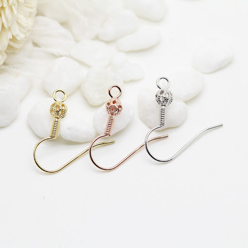 Title 2, DIY Earring Accessories Plated Thick 14k Real G...