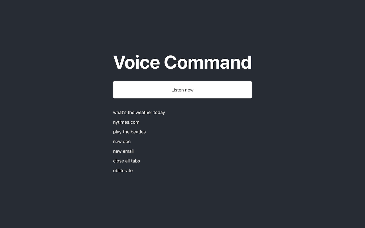 Voice Command Preview image 0