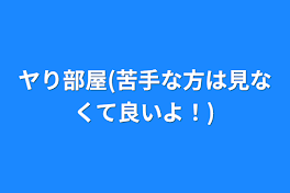 ヤり部屋(苦手な方は見なくて良いよ！)