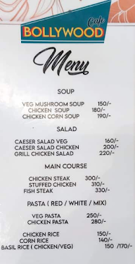 Bollywood Cafe menu 1