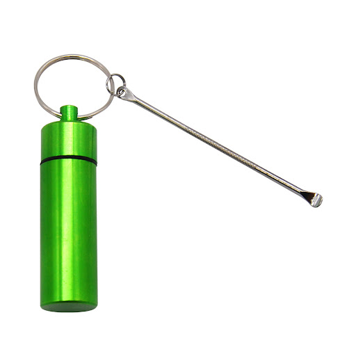 Title 4, Aluminum Storage Bottle with Spoon and Keychain...