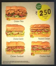 Subway menu 3