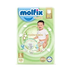 Tã Quần Molfix Thiên Nhiên Size L 68 Miếng