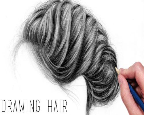 Hair Drawing Techniques