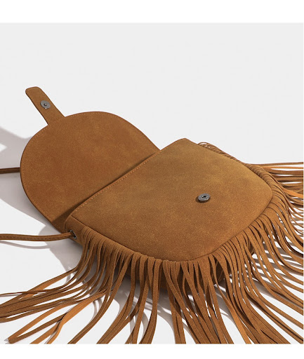 Title 8, Woven Semicircle Soft Leather Fashionable Tasse...