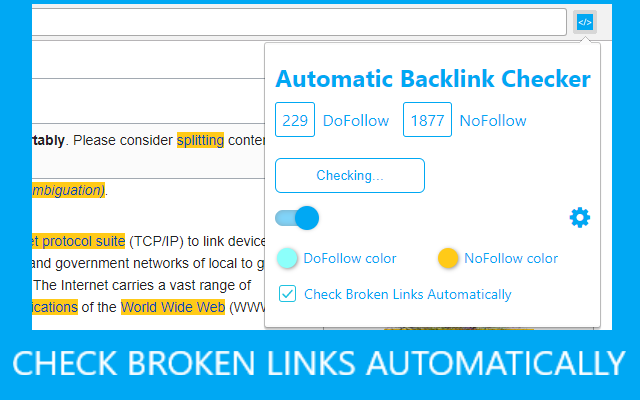 Automatic Backlink Checker Preview image 5