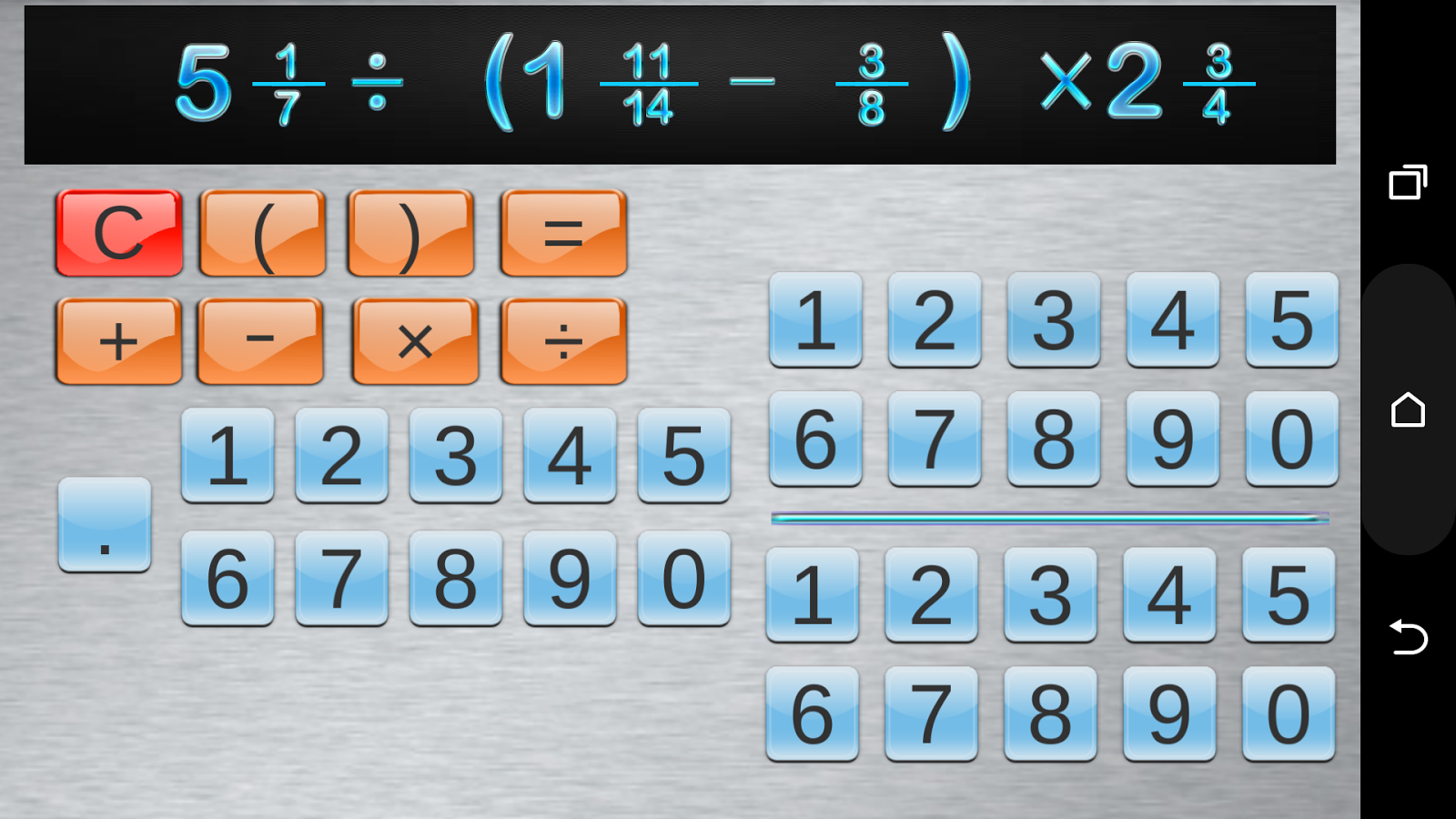 Fraction Calculator & progress Android Apps on Google Play