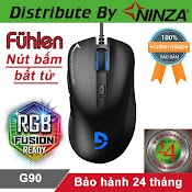 Chuột Gaming Fuhlen G90 [Bảo Hành 24 Tháng Ninza] Chuột Chơi Game Giá Rẻ Edra Fuhlen G90 Nút Bấm Bất Tử Led Rgb